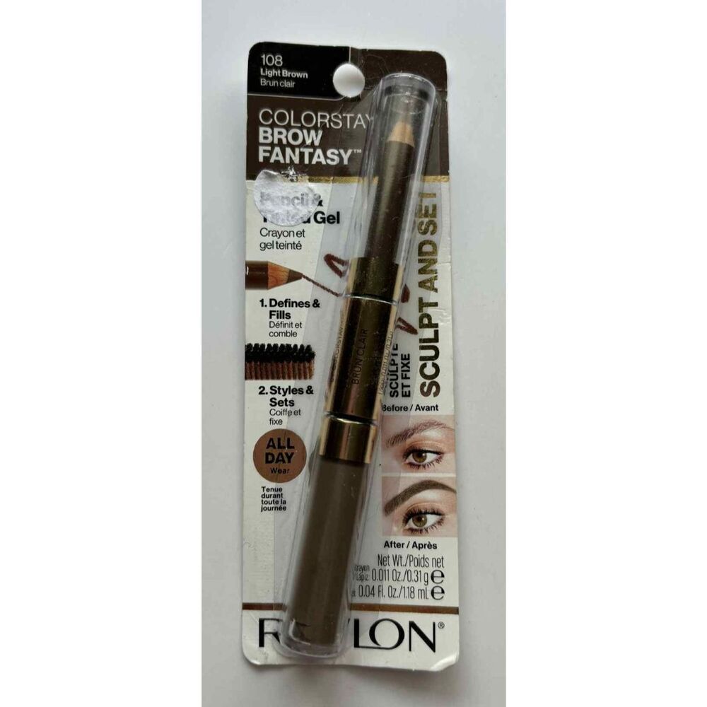Revlon Colorstay Brow Fantasy Pencil and Tinted Gel 108 Light Brown